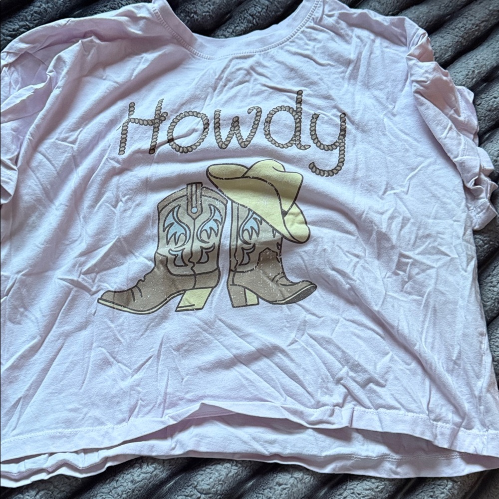 “HOWDY” Crop Top 🤠 Size Large